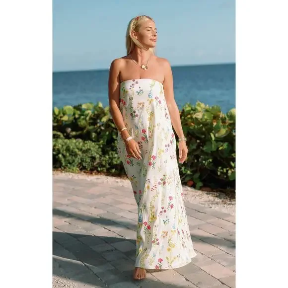 baroque flower maxi dress Baroque flower maxi dress